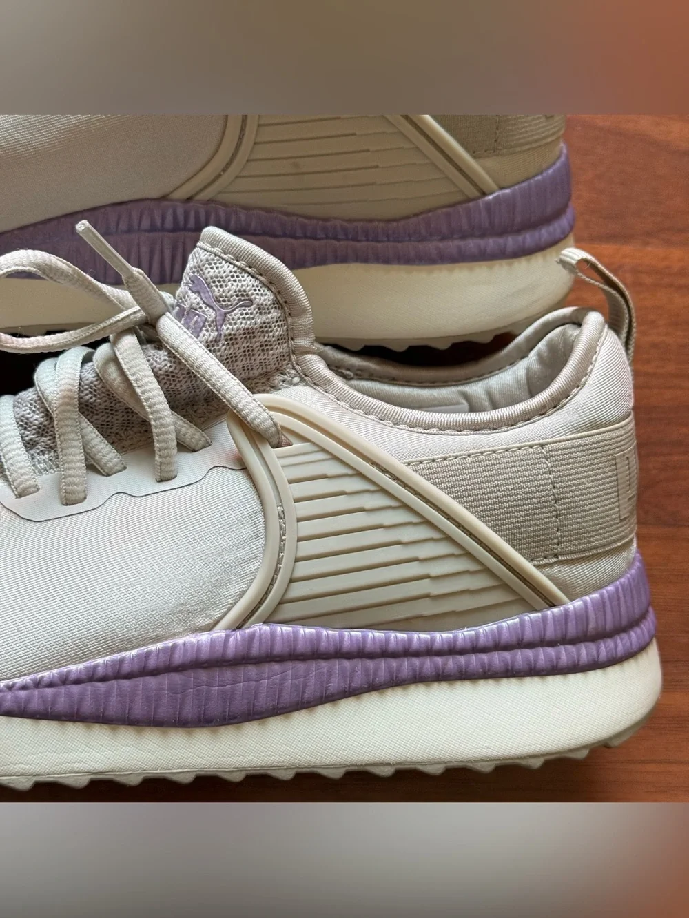 Puma Pacer Next Cage ST2 size 9.5 sneakers silver gray lavender women's shoes